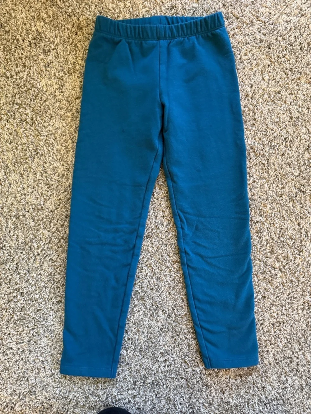 3 - Jumping Beans Cozy lined warm Leggings - black, Gray & Teal - size 7